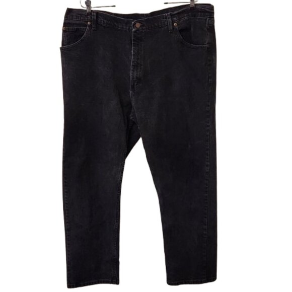 Wrangler Men’s Black Straight Fit Jeans – Size 42 x 30 - Picture 1 of 7